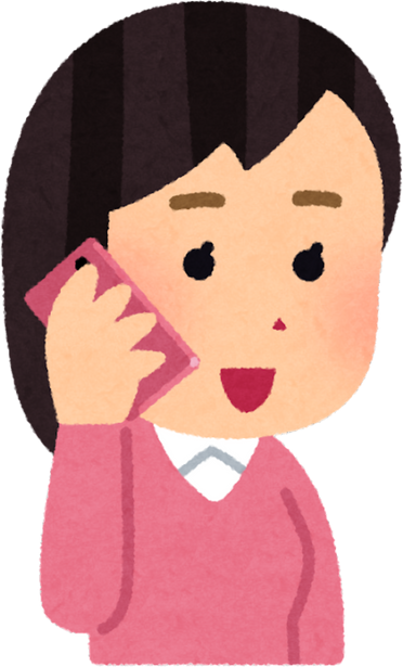 Hand Drawn Illustration of a Woman Talking on a Smartphone